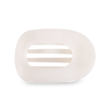 Coconut White Round Hair Clip: Large