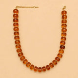 Brandy Lane Necklace: Gold/Amber