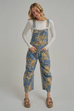 Blue Jean Bouquet Overalls: Lightwash