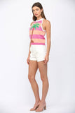 Palm Springs Top: Pink/Orange