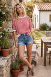 Perfectly Striped Top: Pink/ Royal
