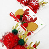 Plush and a Bow Christmas Hair Clip Set: Multi-Color