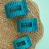 Splash Zone Rectangle Hair Clip: Large