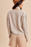 Vanilla Chai Knitted Cardigan: Oat Milk