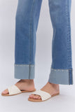 Camden Cuffed Denim: Medium Wash
