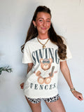 Baseball Teddy Tee: Ivory