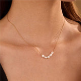 Pearl Perfection Necklace: Gold
