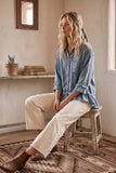Autumn Horizon Top: Denim