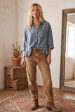 Autumn Horizon Top: Denim
