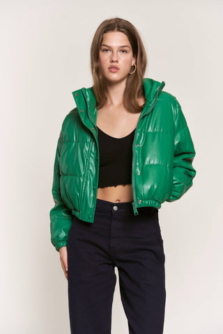 Case Of The Winter Puffs Jacket: Green