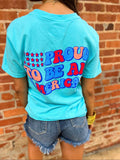 Proud to Be An American Tee: Blue