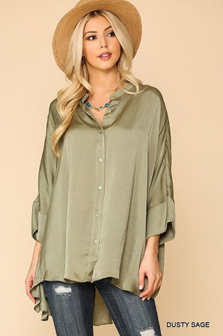 Here to Stay Tunic: Dusty Sage