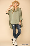 Here to Stay Tunic: Dusty Sage