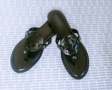 Summer Solstice Sandals: Black