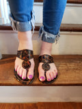 Just in Time Sandals: Tortoise