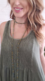 ~Best Seller~ 60" Beaded Crystal Necklace
