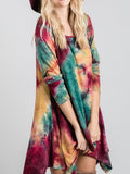 Look Twice Tie Dye Tunic: Multi