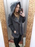 The Snuggle is Real Jacket: Charcoal