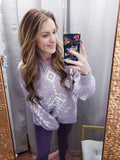 Hard to Forget Sweater: Lavender