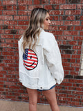 American Smiley Jacket: Cream