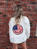 American Smiley Jacket: Cream