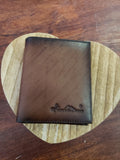 Men's Leather Wallet: Dark Brown