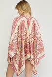 Charmed Life Paisley Kimono: Pink Mix