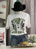 Shamrock and Roll Tee: White