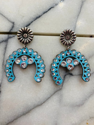 Lucky Draw Earrings: Turquoise