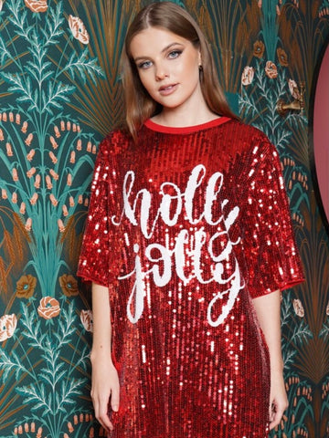 Holly Jolly Tunic: Red