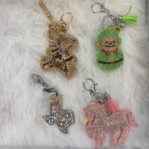 Bedazzled Key Chains