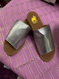 Sahara Sandals: Silver