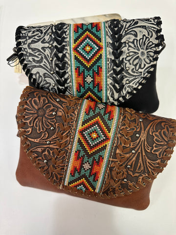 Tooled and Tribal Crossbody Bags