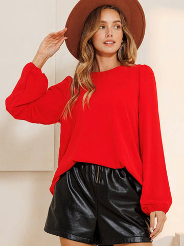 Be Bold Top: Red