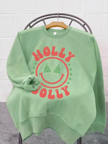 Holly Jolly Sweatshirt: Green