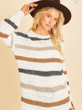 Sooner or Later Sweater: Ivory Mix