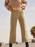 Standard Issue Cropped Denim Pants: Army