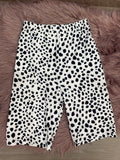 Dalmatian Print Biker Shorts: Multi