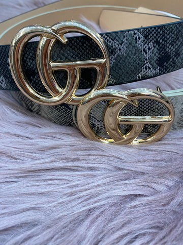 GO Inspired Belt: Snake Print