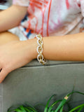 Mixed Chain Bracelet: Silver/Gold