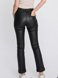 Raegan Leather Pants: Black