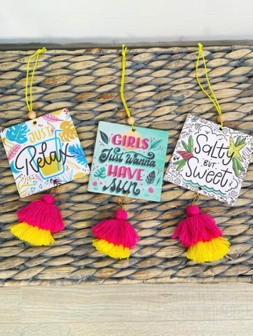 Summer Vibes Tassel Air Fresheners