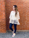 On the Shore Crochet Tunic: Natural