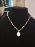 Drop Navajo Pearl Necklace