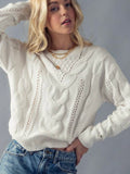 Snuggle Up Sweater: Ivory