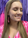 Love Earrings: Pink