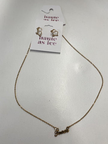 Texas Necklace/ Earrings Set