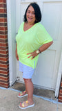 Summer Bright Tunic: Neon Lime