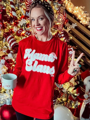 Mama Claus Tee: Red